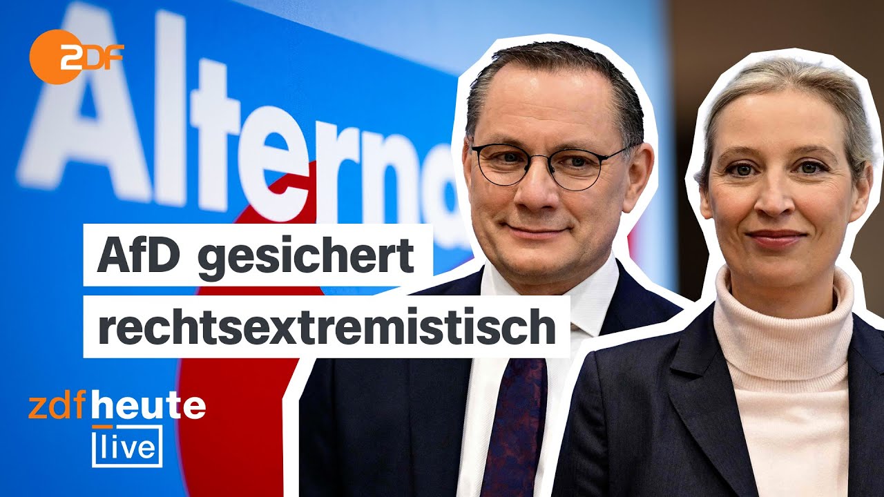 Verfassungsschutz: Gesamte AfD gesichert rechtsextremistisch | Analyse bei ZDFheute live