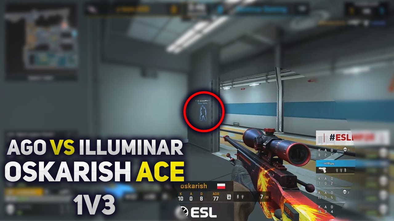 OSKARISH ACE 1V3! AGO COMEBACK! ESL MISTRZOSTWA POLSKI - SKR&Oacute;T MECZU x-kom AGO VS ILLUMINAR!