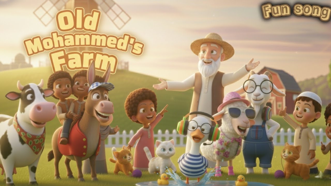 Old Mohammed&rsquo;s Farm | Islamic Kids Cartoon | Muslim Children Nasheed | Animal Farm Song #cartoon 