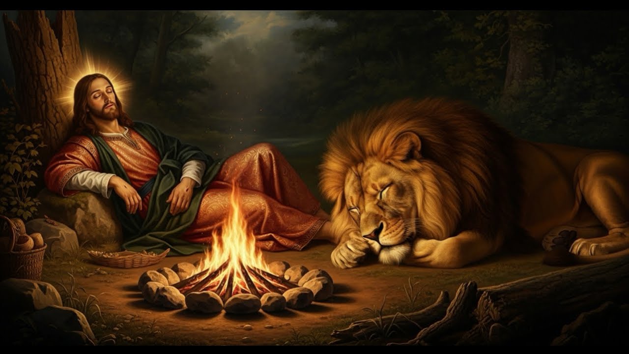 Sleep With Jesus by the Fire | Peaceful Night Worship & Prayer&rdquo;