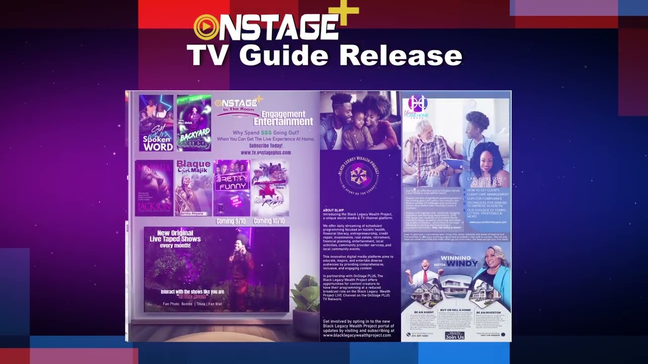 ONStage PLUS TV GUIDE RELEASE