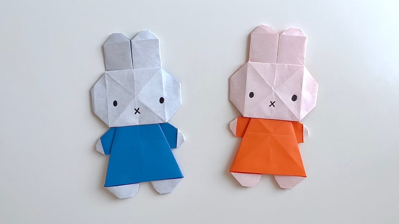 토끼 캐릭터 종이접기🐰 귀여운 미피 색종이접기