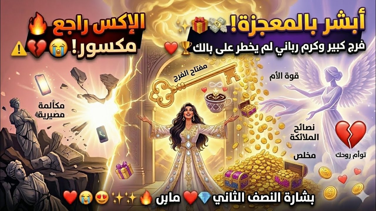 برج الميزان 😱 أبشر بالمعجزة! ✨ فرج كبير وكرم رباني لم يخطر على بالك من 14 لـ 24 مارس! ❤️🎁☕️