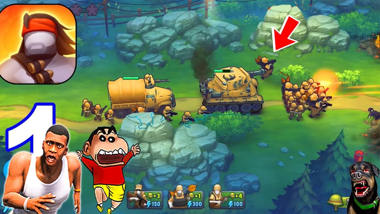 SHINCHAN World's Best Army Raid On Enemies Camp in Guns Up with FRANKLIN & CHOP | DREAM SQUAD