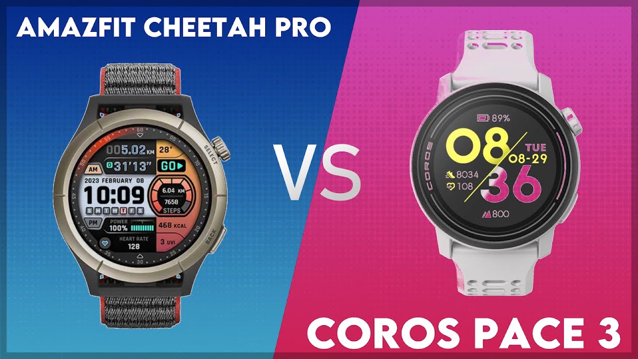 Amazfit Cheetah Pro vs Coros Pace 3 Comparison
