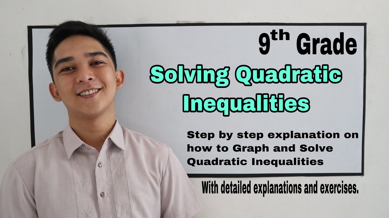 Solving Quadratic Inequalities I Señor Pablo TV