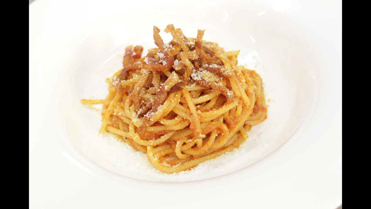 Amatriciana del ristorante 
