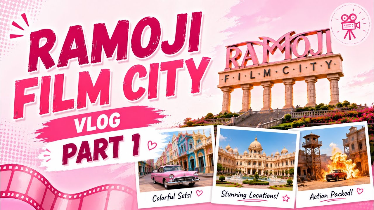We Explored Ramoji Film City 😱 Part 1 | Full Studio Tour + Bus Experience | Hyderabad Vlog