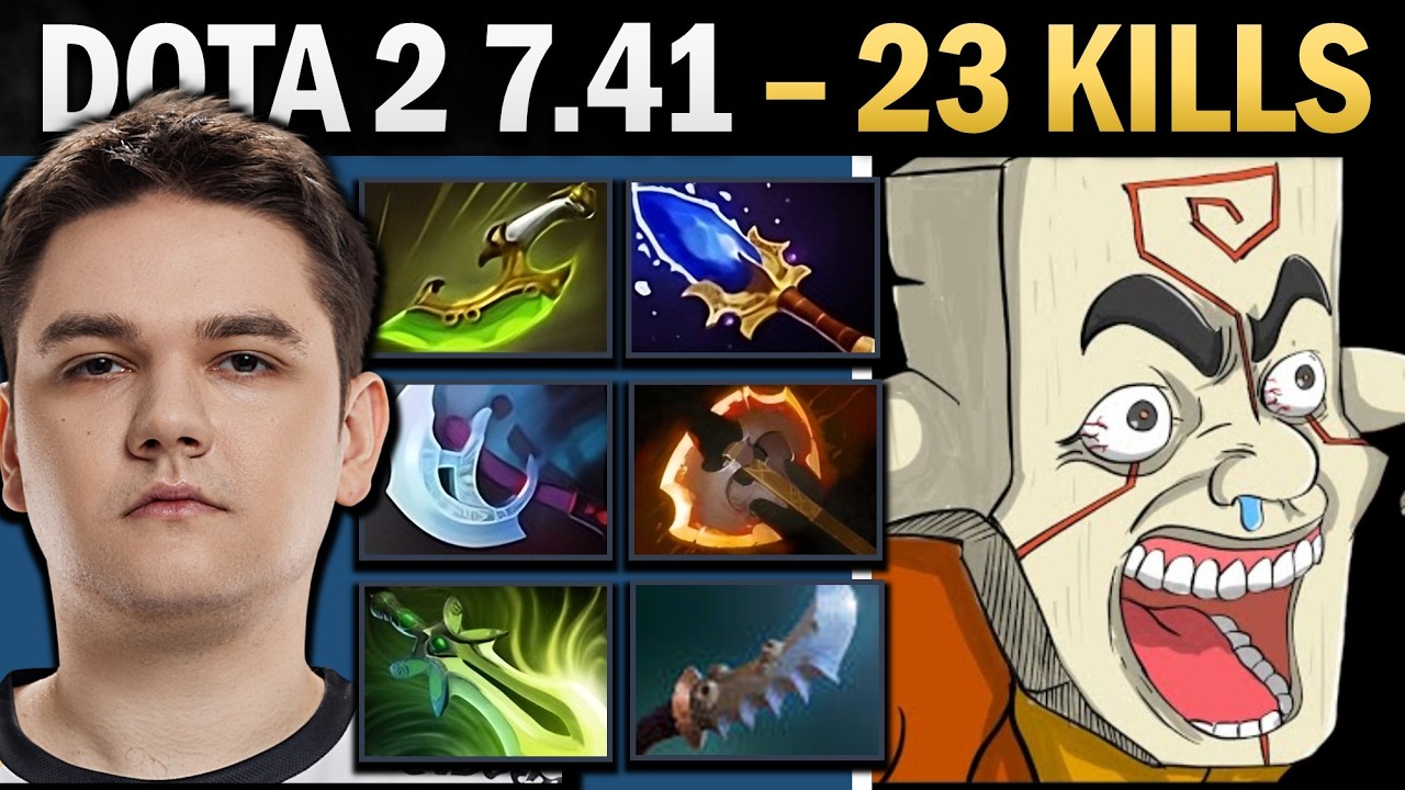 Juggernaut Dota 2 7.41 with Aghanims and Shiv - Dota Gameplay
