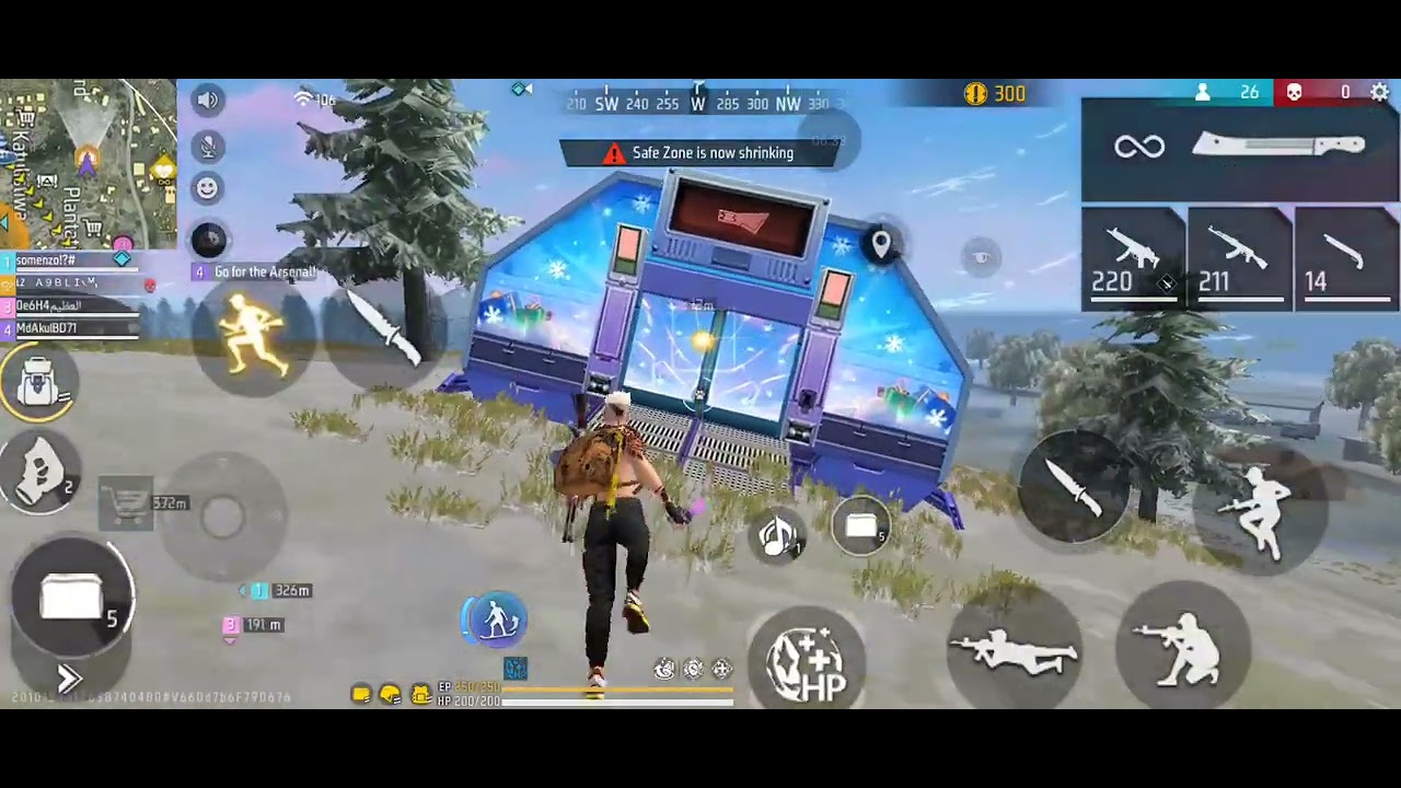 Free fire squad BR ranked Bermuda 2kill action gameplay 