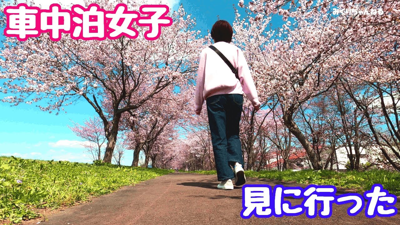 #45［車中泊女子］「桜五分咲き！車中泊女子のお花見ドライブ」