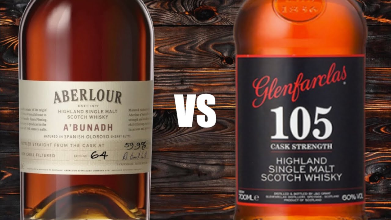 Aberlour A'bunadh против Glenfarclas 105 Highland Single Malt Scotch Whisky
