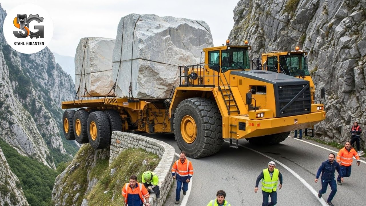 150 GIGANTISCHE MASCHINEN zeigen EXTREME SCHWERTRANSPORTE-TECHNIK | f&uuml;r sichere MEGA-LASTEN