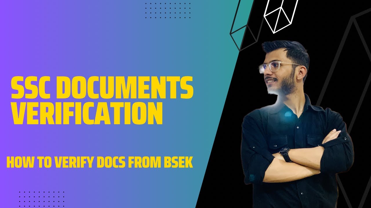 Matric Marksheet/Certificate Verification | BSEK | Mirza Saad Baig