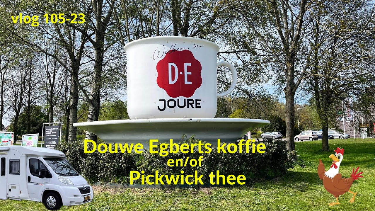 Vlog 104-23 Joure en Sneek. Douwe Egberts koffie en Pickwick thee #joure #sneek #passantenhaven