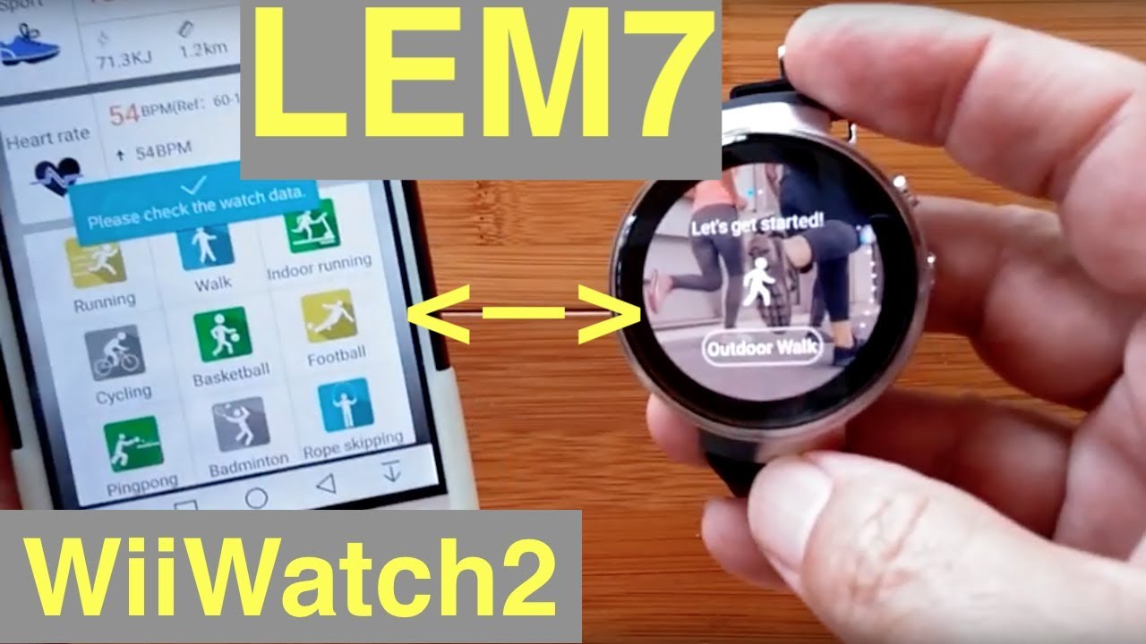 LEMFO LEM7 4G Cell 1GB/16GB Android 7 Smartwatch: Tethering to new WiiWatch2 App