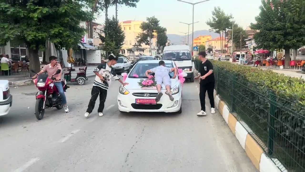 Durağanda yeğenimin gelin konvoyu