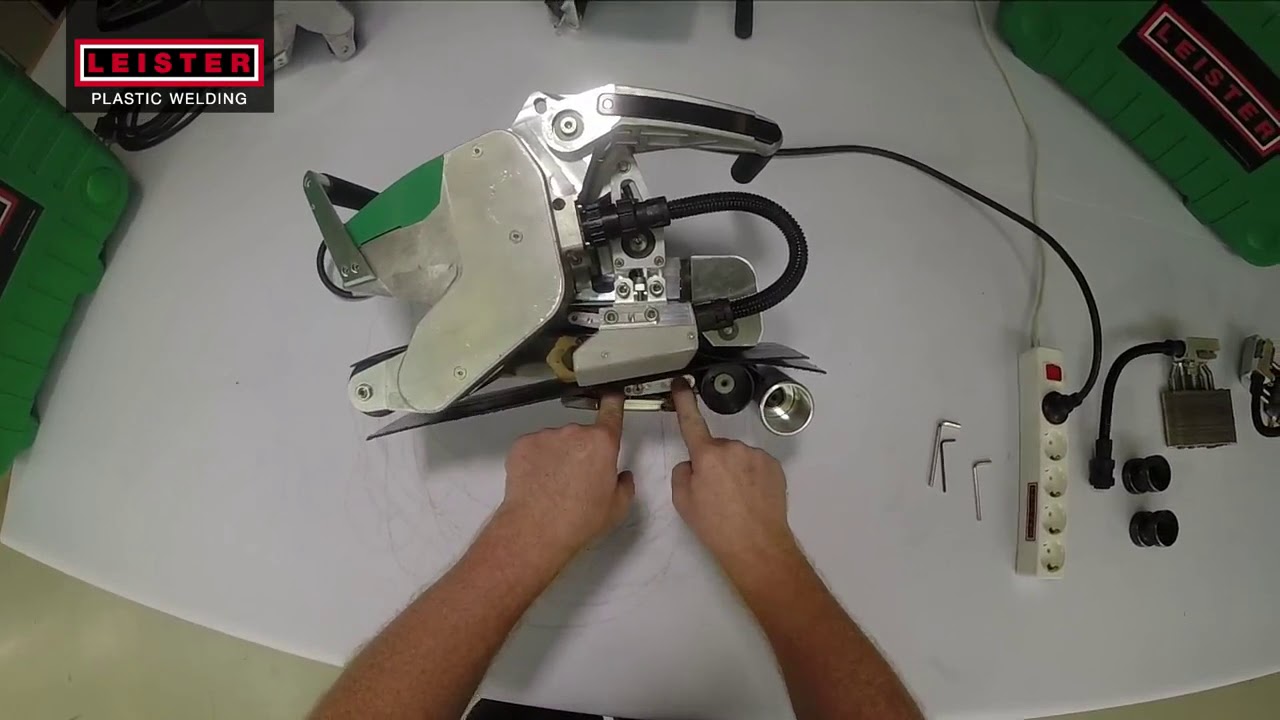 Leister GEOSTAR: ustawianie docisku [zgrzewanie geomembran]