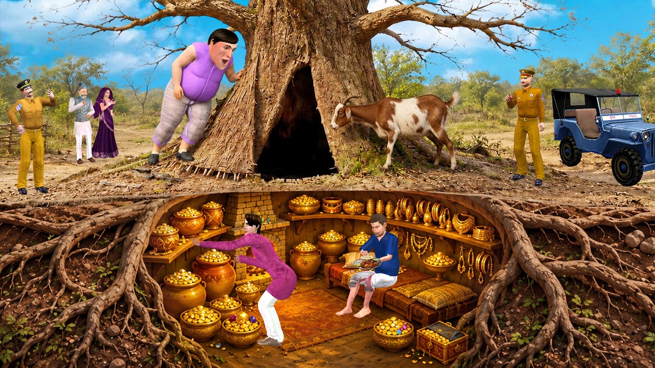 Underground Secret Tree House Chor | Comedy Hindi Kahaniya