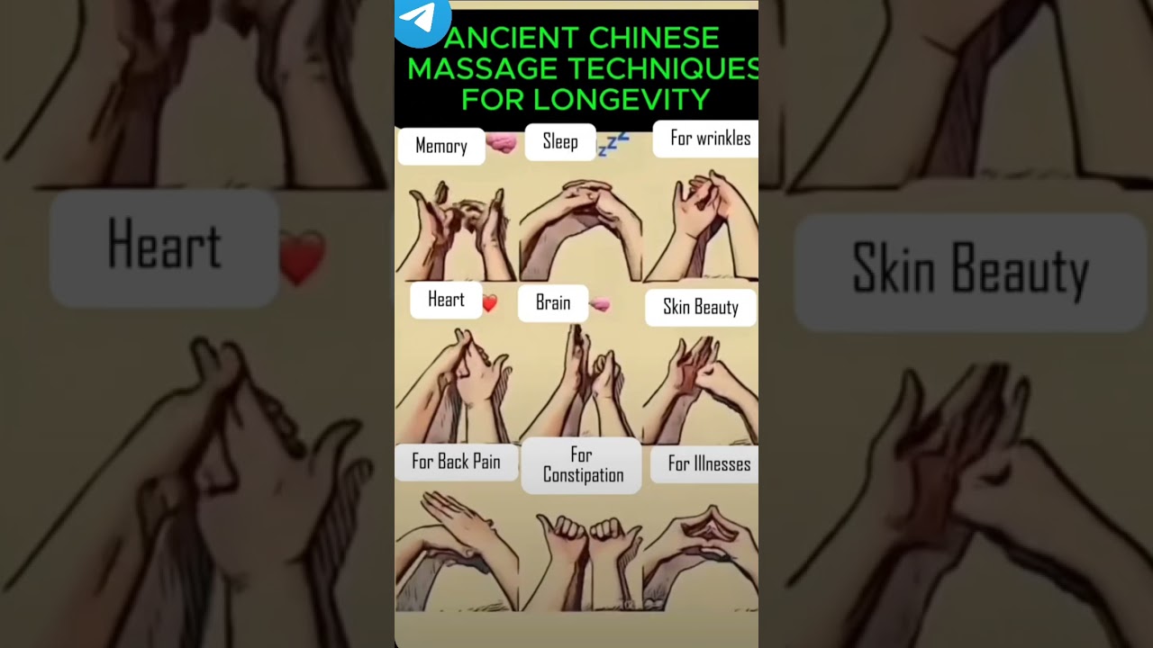 Ancient Chinese Massage Techniques for Longevity | Secrets to Long Life & Vital Energy #shorts