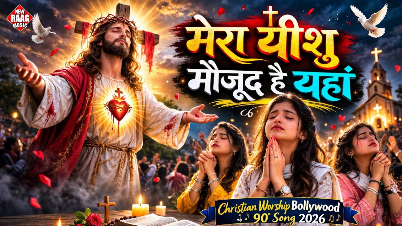 मेरा यीशु मौजूद है यहां | 4 Top Christian song | नया मसीह गीत 2026 | #_jesus 