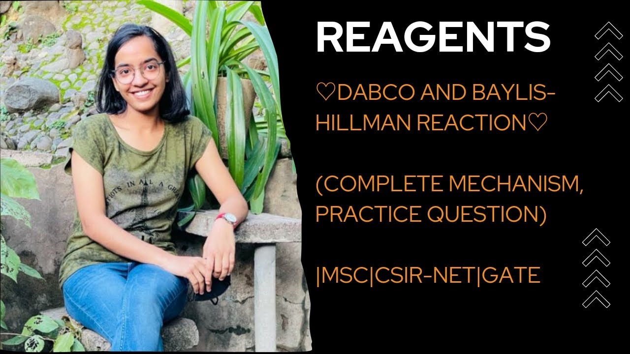 |DABCO| BAYLIS-HILMANN REACTION|Msc| CSIR-NET | GATE|