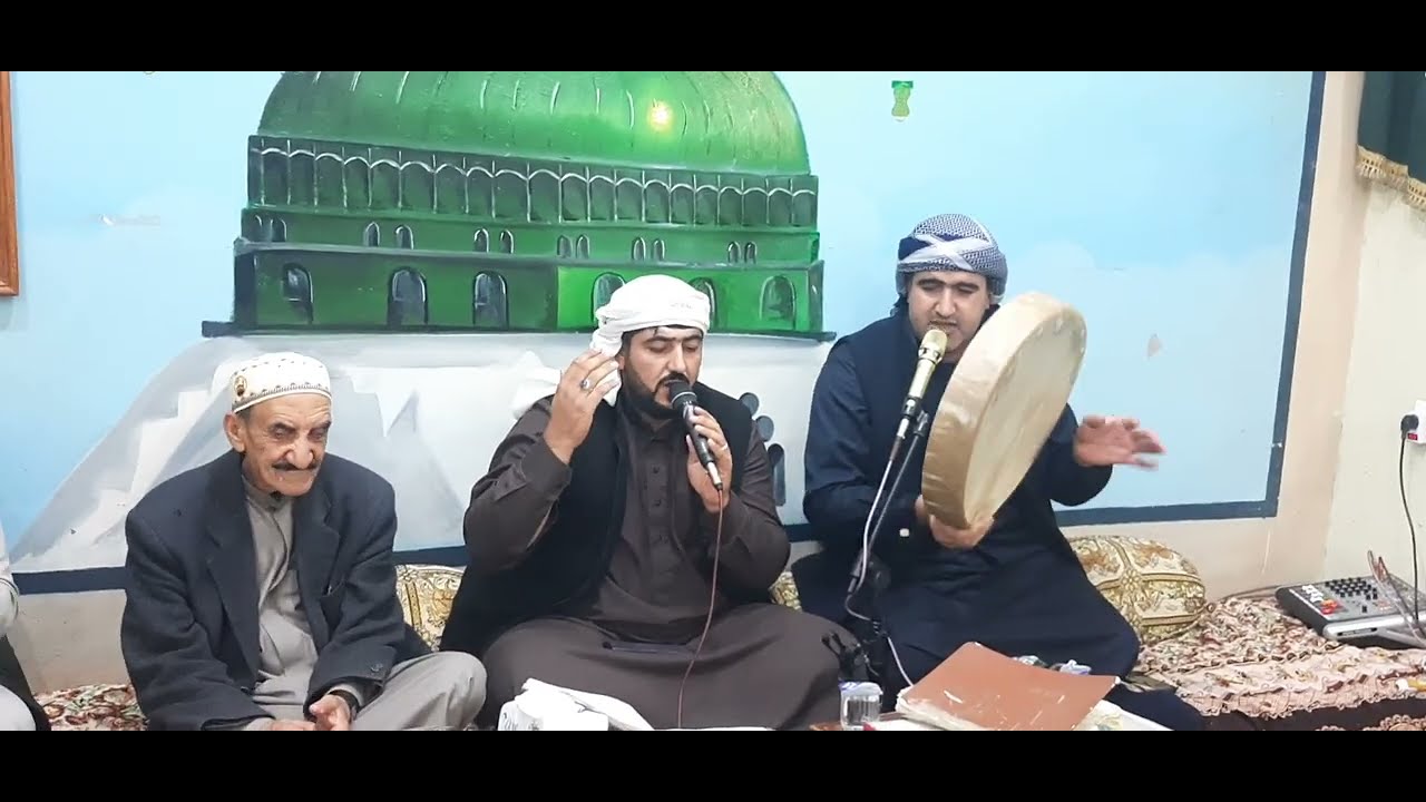 المداح محمد الدسمة الشاماني والمداح علي الشاماني/ الراية البيضه الهم منشوره/ مين ما هب الهوى صلوله 