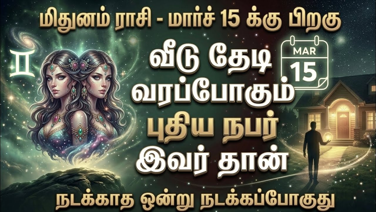 மிதுனம் - மார்ச் 15-க்கு பிறகு வீட்டு வாசலை மிதிக்கப்போகும் அந்த நபர் யார்? நடக்காத 1 நடக்கப்போகுது!