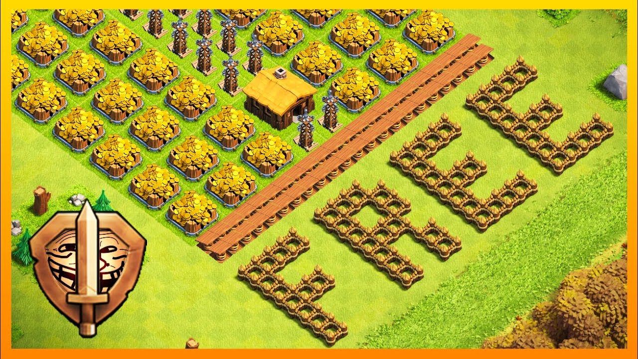 Level 1 FREE LOOT Troll Base vs Bronze League! - Clash of Clans Funny Montage
