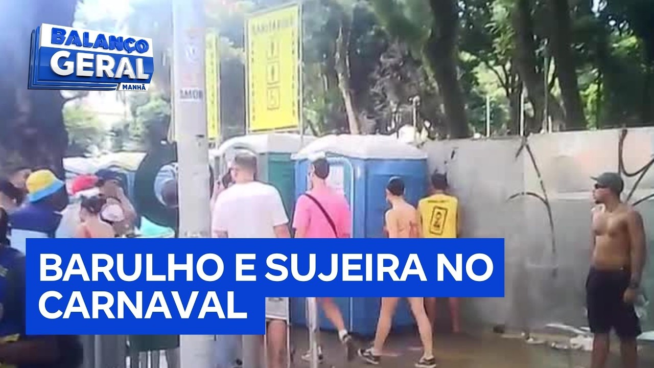 Moradores reclamam de barulho, bagunça e sujeira durante blocos de Carnaval em São Paulo