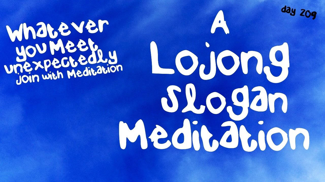 Whatever you meet unexpectedly join with Meditation/Lojong Mind Training Technique (Day 209)