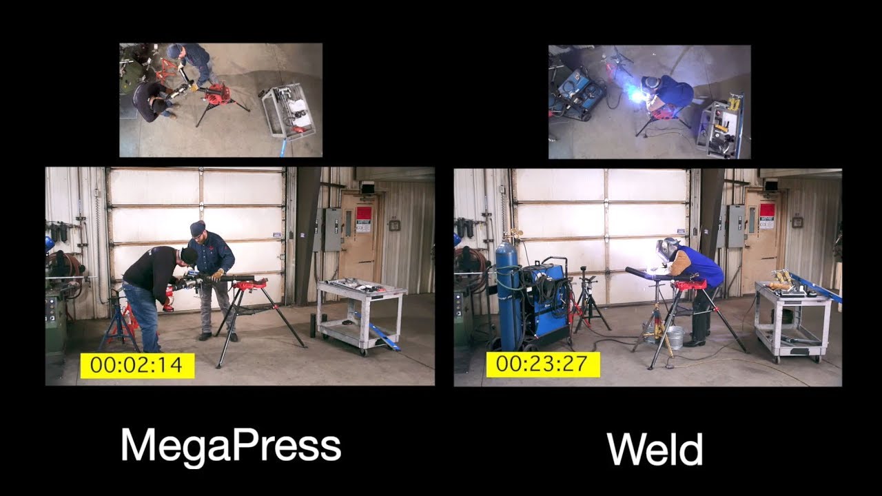 Welded pipe connections vs MegaPress pipe connections