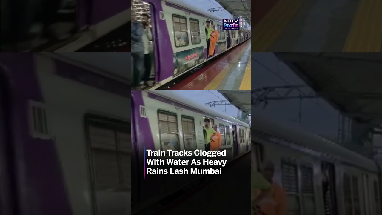 Mumbai Rains: Railway Tracks Clogged With Water As Heavy Rains Continue