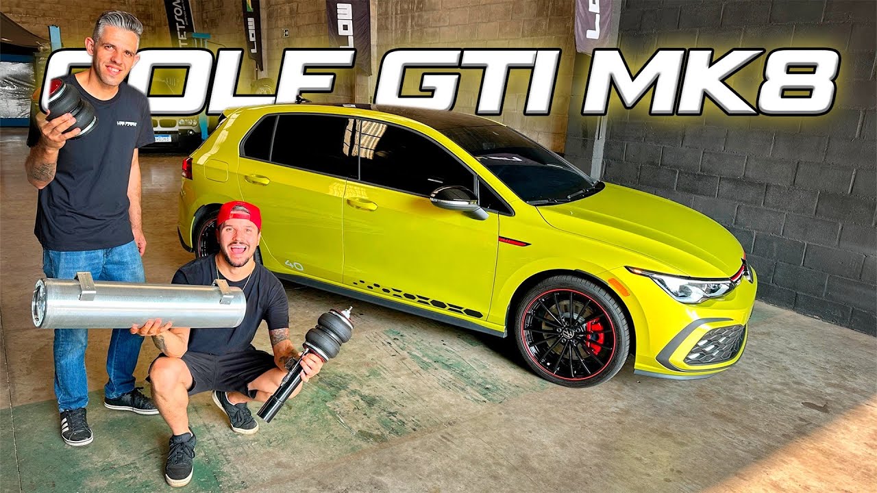 FAZENDO A SUSPENSÃO  A AR NO GTI MK8 PASSO A PASSO
