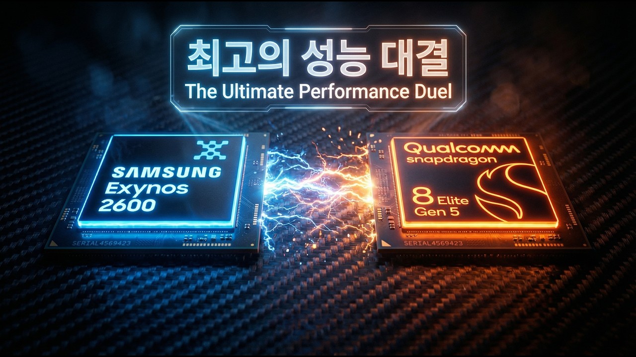 갤럭시 S26 칩셋 대결 심층 분석: 엑시노스 2600 vs 스냅드래곤 8 엘리트 5세대