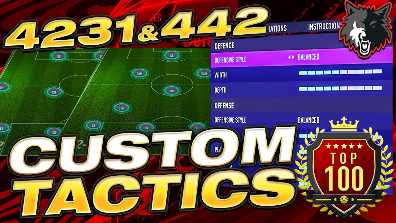 THE ONLY CUSTOM TACTICS YOU NEED ON FIFA 21 🔥 - BEST NEW PATCH FIFA 21 442 AND 4231 CUSTOM TACTICS