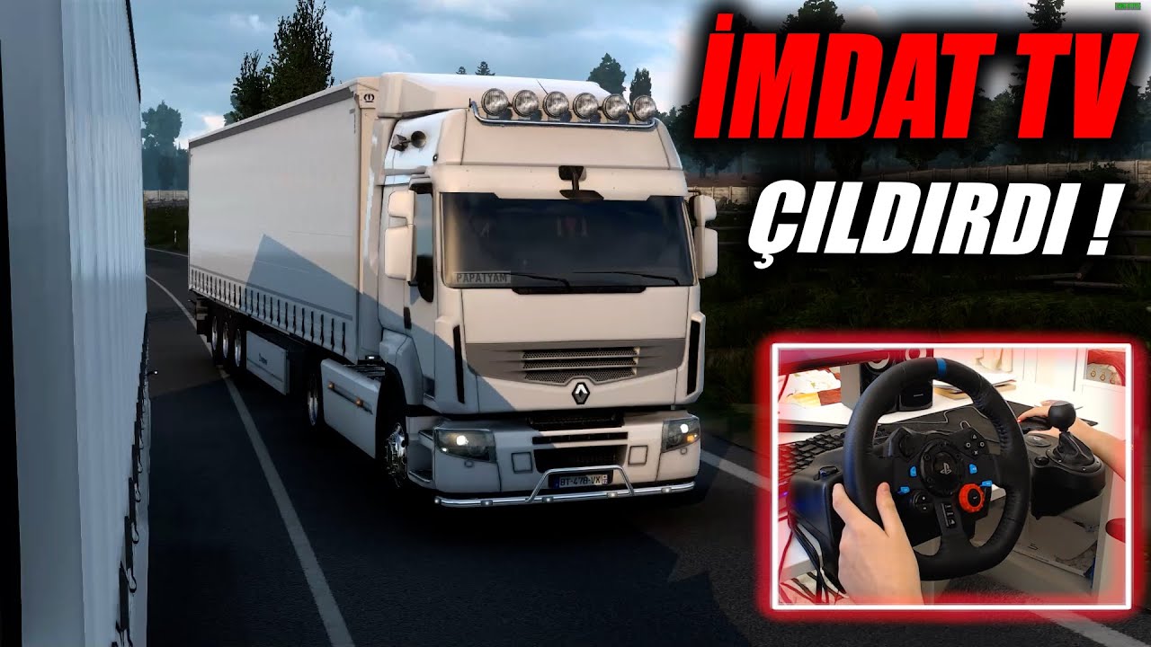 @imdatTV KIŞKIRTMA !!! YOK B&Ouml;YLE TROLL !!! ETS 2 MP Komik Anlar [ Logitech G29 ]