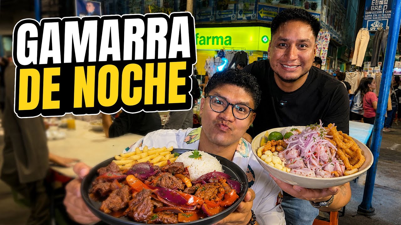 &iquest;LA COMIDA CALLEJERA DE GAMARRA ES REAL? 😳🌙 | Gamarra de Noche 🇵🇪