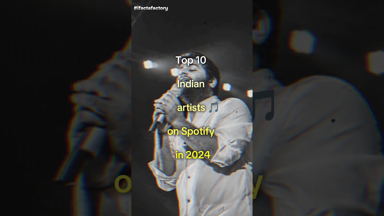 Top 10 Indian artists 🎵 on Spotify in 2024 // Artists on Spotify #spotify #Artists #shorts #viral
