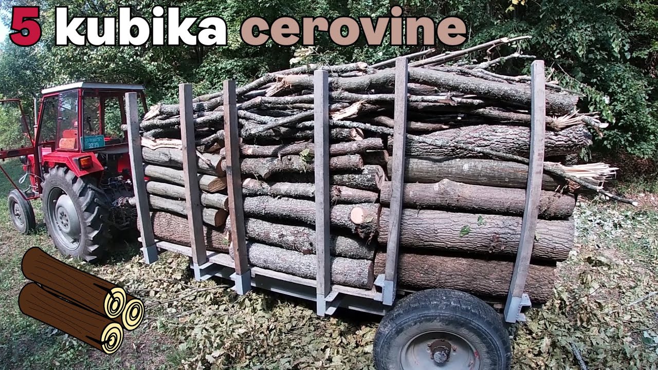 Transport 5 kubika cerovine iz šume! IMT 539 DLI-treći deo-sezona 2021