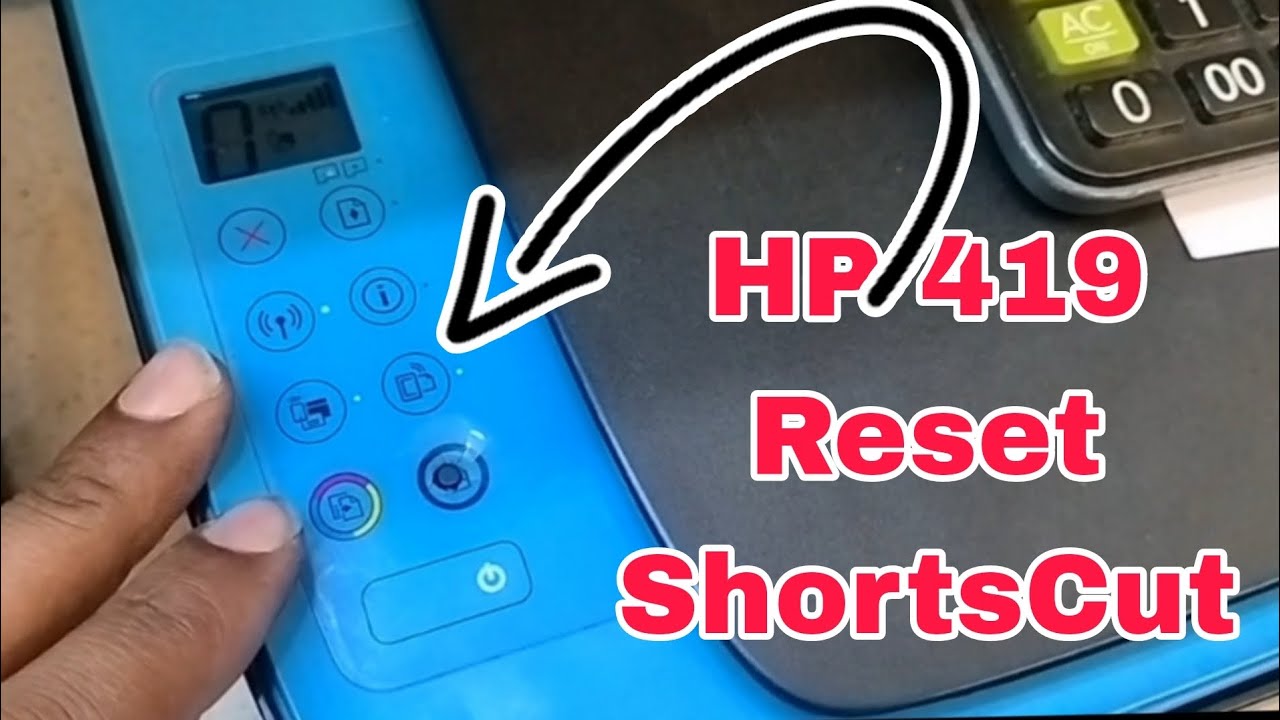 How to HP ink Tank Wireless 419 Reset / Head Cleaning Process in Short Cut Tricks Without Laptop