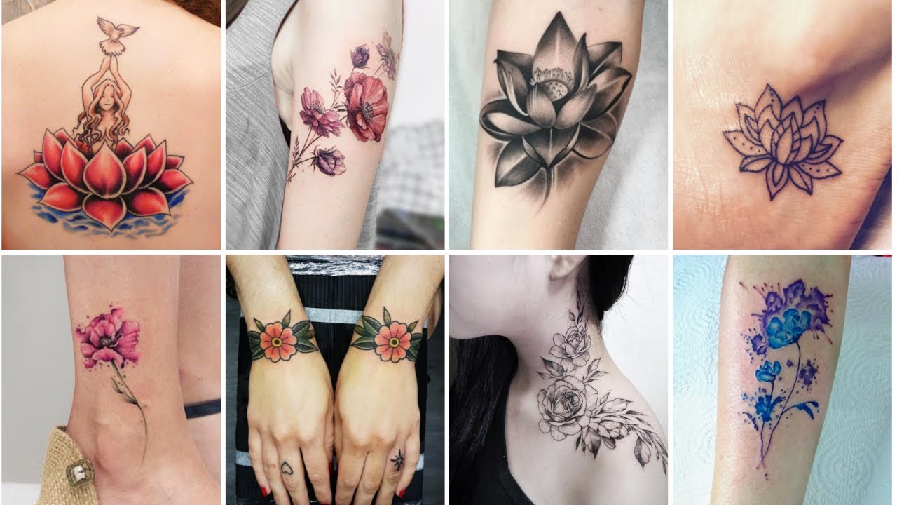 50+ Most Beautiful Flower Tattoos For Girls 2025 | Best Flower Tattoo Design Ideas | Women Tattoos!