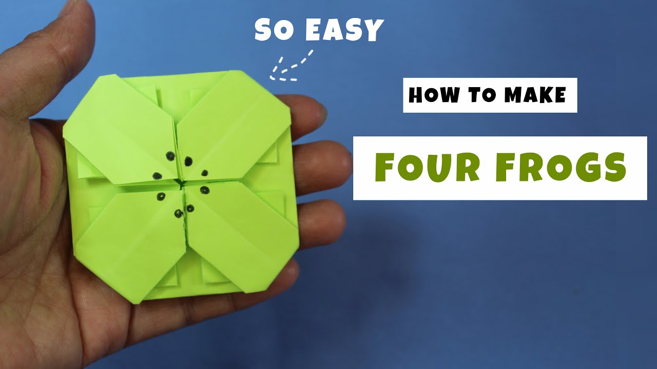 HOW TO MAKE A PAPER FROGS | DIY PAPER ORIGAMI FROGS