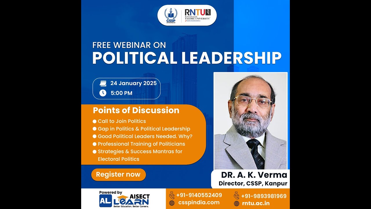 CSSP-RNTU Political Leadership Webinar