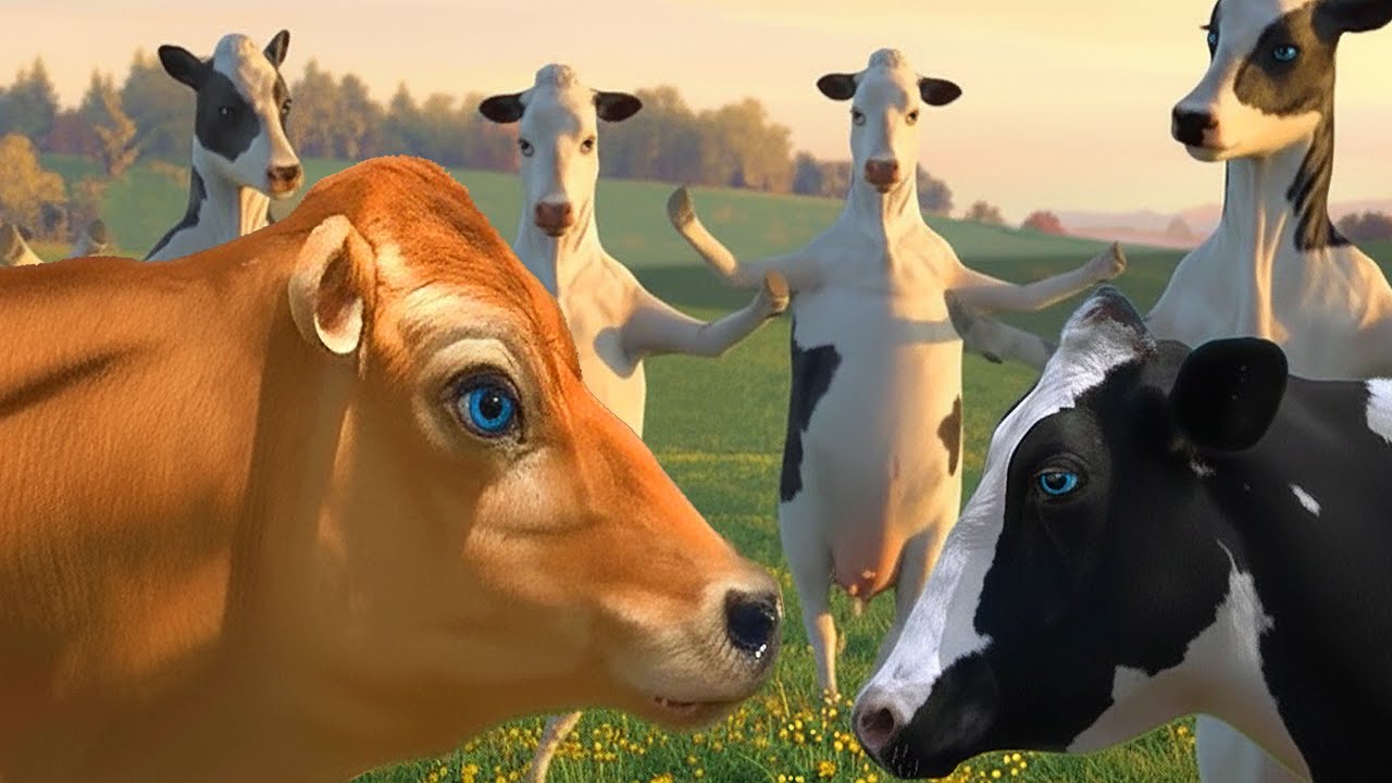 FUNNY COW DANCE 🐄 🐄 │ Cow Song & Cow Videos