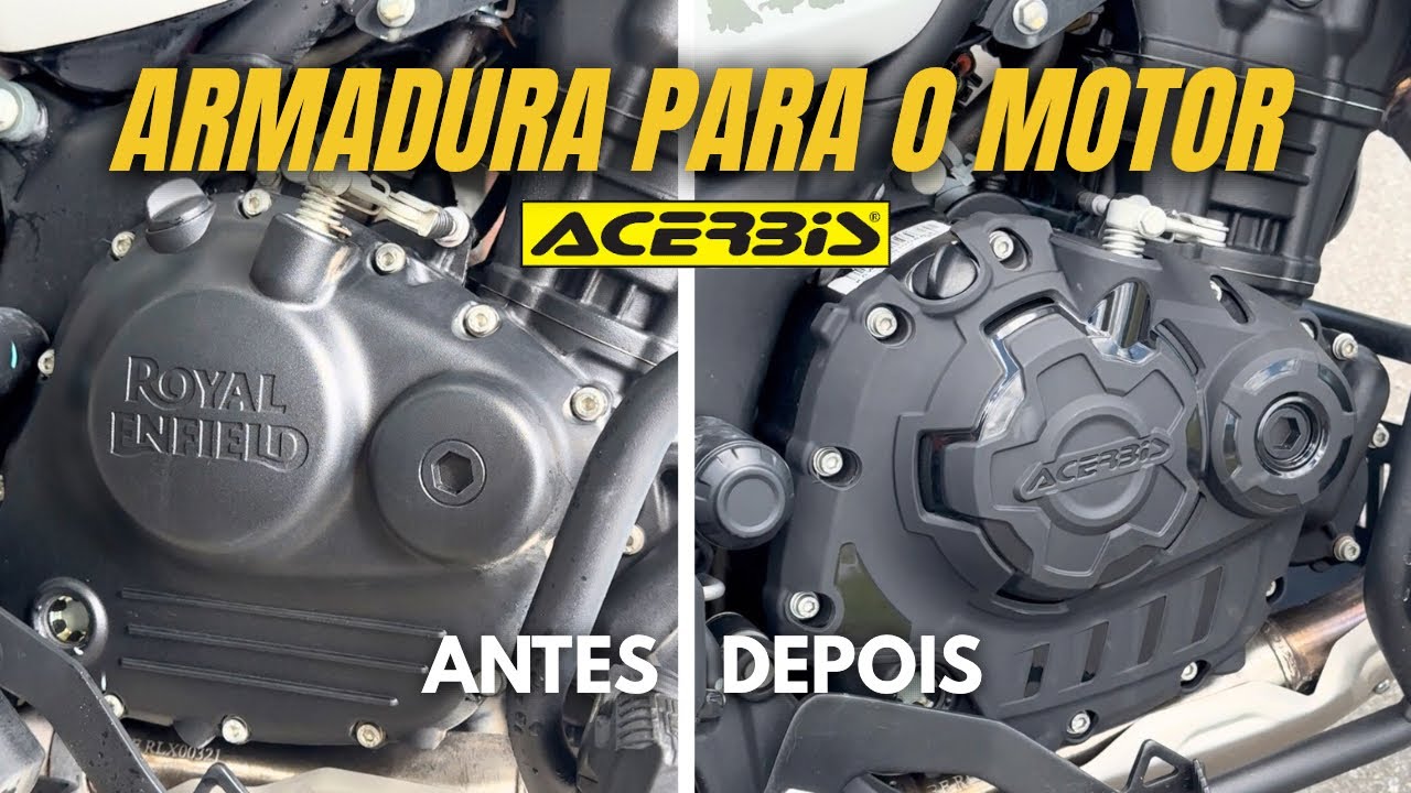 HIMALAYAN 450 ENCOURAÇADA! TAMPAS DE MOTOR ACERBIS - PULSE SPORT GO #himalayan450 #acerbis