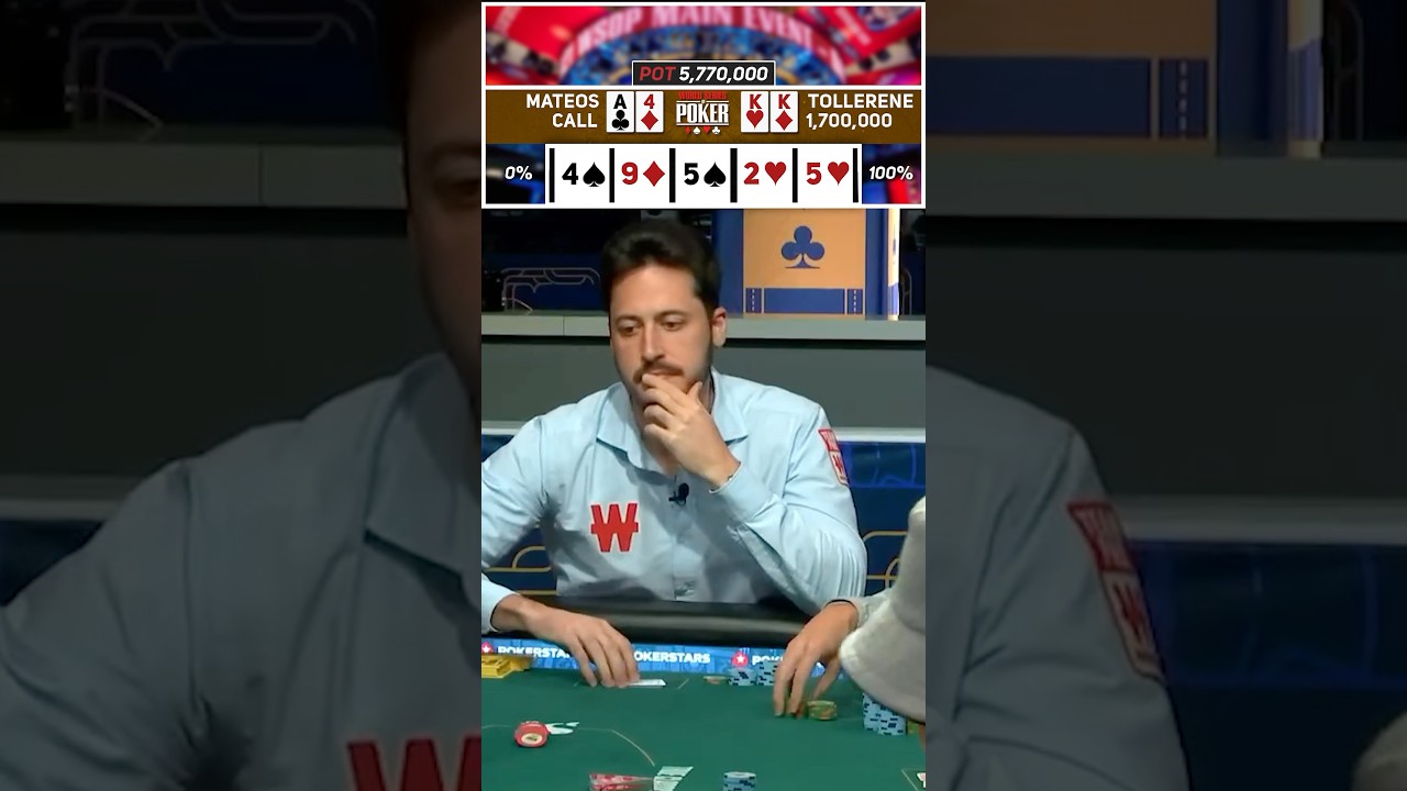ADRIAN MATEOS HIZO ESTO en el 250.000$ HIGH ROLLER #allin #poker #amadi #adrianmateos #WSOP #badbeat