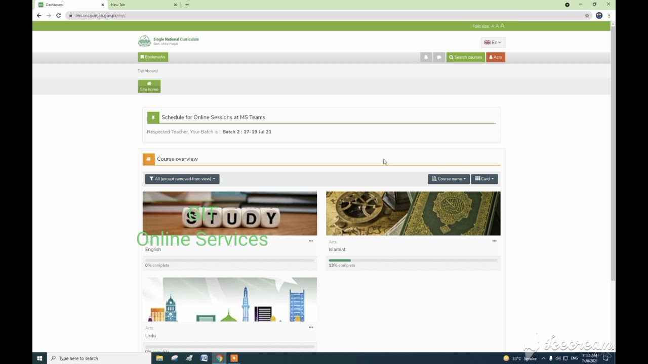 Solved Activity of Islamiyat SNC Training and how  attendance add in LMS