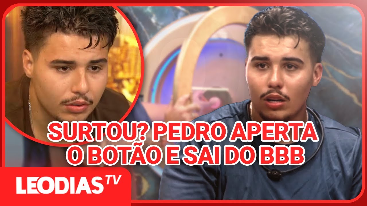 POLÊMICA NO BBB: PEDRO APERTA O BOTÃO VERMELHO APÓS EPISÓDIO COM JORDANA