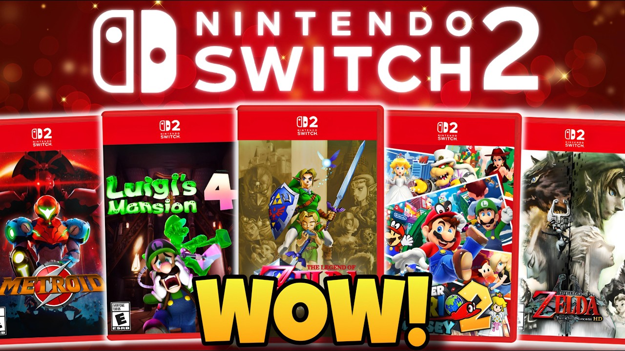Возможно, произошла утечка информации о множестве неанонсированных игр для Nintendo Switch 2!
